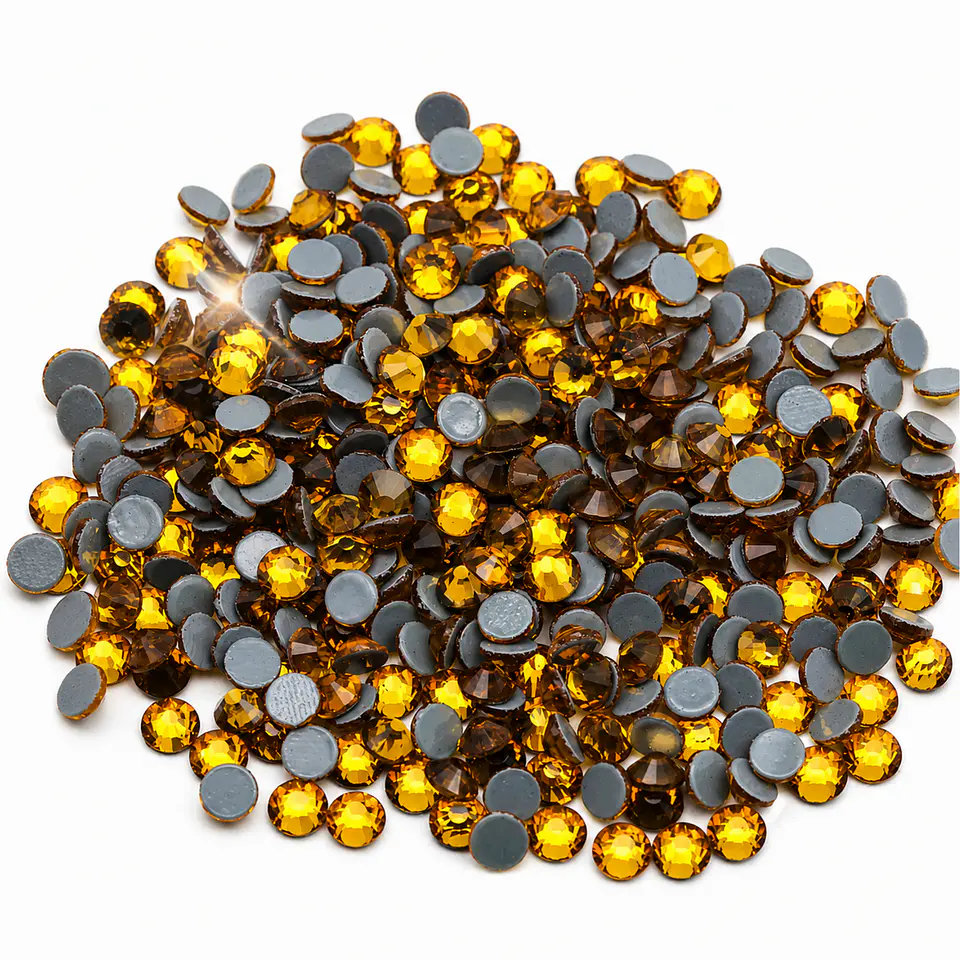 Cristales Strass Hotfix Topaz (Dorado) Premium AAAA 1