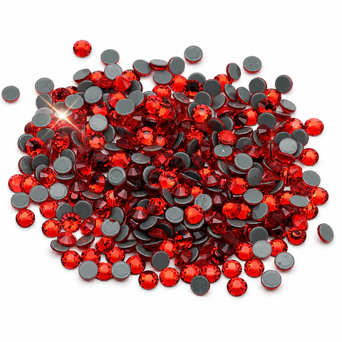 Cristales Strass Hotfix Light Siam (rojo) Premium AAAA