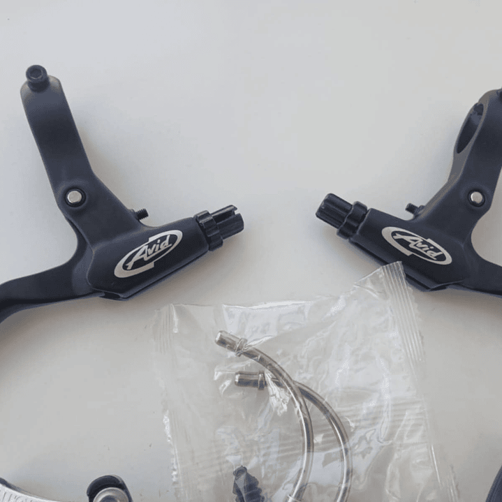 Conjunto de frenos V-Brake Par de herraduras Alhonga y Manillas AVID FR5 5