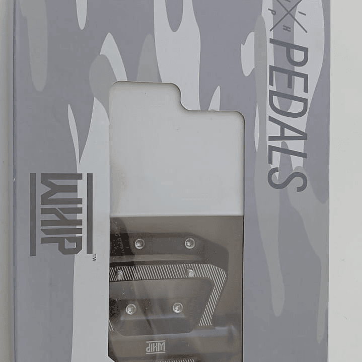 Pedales WHIP sellados de aluminio con eje de cromo y pines 3
