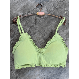 Bralette Roma  verde limon