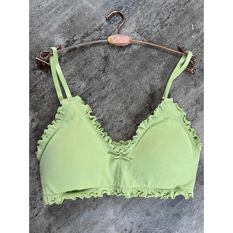 Bralette Roma  verde limon