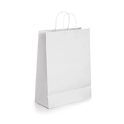 Bolsas de Papel Blanco - 22 x 30 x 10 CM 1X50 unidades