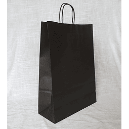 Bolsas de Papel Negro - 30 x 41 x 12 cms. 50 unidades
