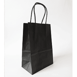 Bolsas de Papel Negro - 14 x 20 x 8 cms. 50 unidades