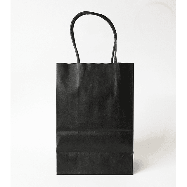 Bolsas de Papel Negro - 14 x 20 x 8 cms. 50 unidades