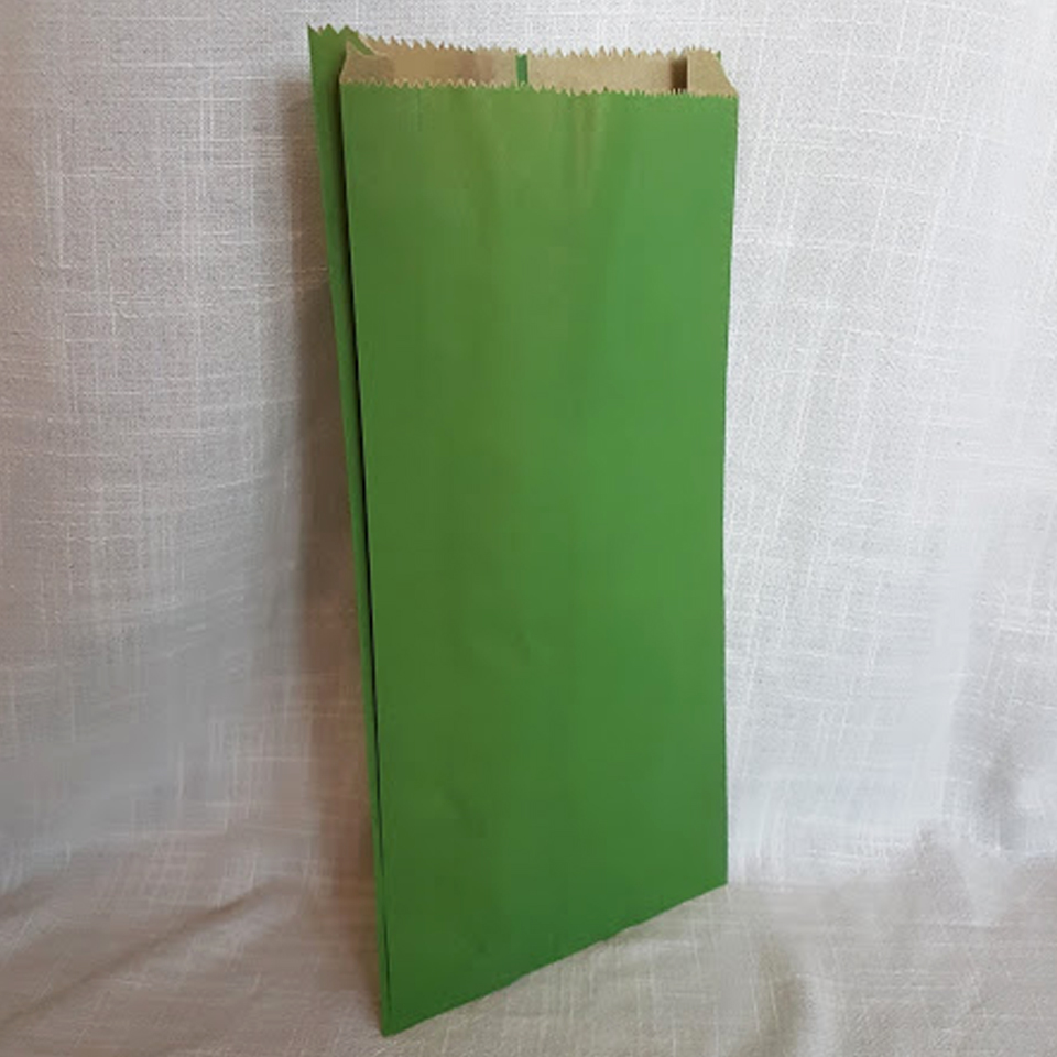 Sacos de Papel Color Verde C-0400 1X100 unidades