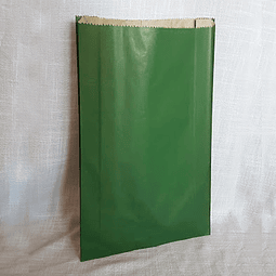 Sacos de Papel Color Verde C-0800 27 x 51 cms. 100 unidades