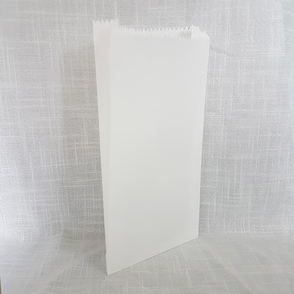 Sacos de Papel Blanco B-0200 16 x 28 cms. 100 unidades