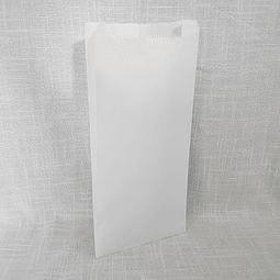 Sacos de Papel Blanco B-0300 16 x 32 cms. 100 unidades