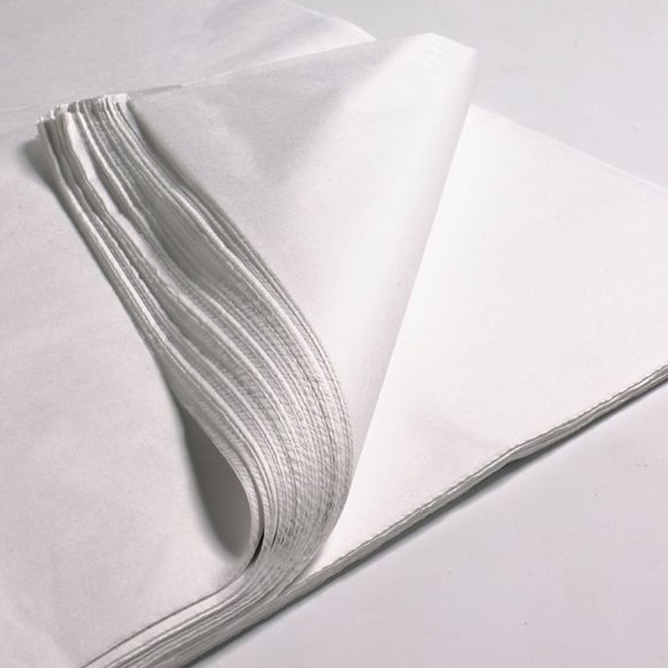 Papel Seda Blanco 250 pliegos 80 x 100 cms