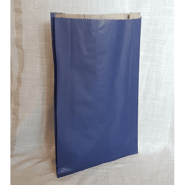 Sacos de Papel Color Azul C-0700 27 x 41,5 cms. 100 unidades