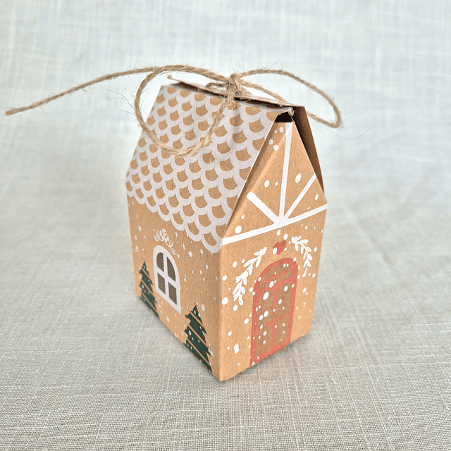 Pack Cajas Casita Kraft 5x7x10 cms. 4 unidades