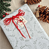 Papel Blanco 50 grs. Coronas Navidad 100 pliegos 80 x 100 cms