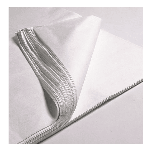 Papel Seda Blanco 750 Pliegos 77 x 100 cms - Pack Mensual 