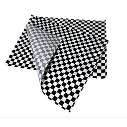 1000 hojas Papel Antigrasa Ajedrez Negro 30 x 30 cms.