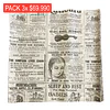 1000 hojas Papel Antigrasa Diario 30 x 30 cms.