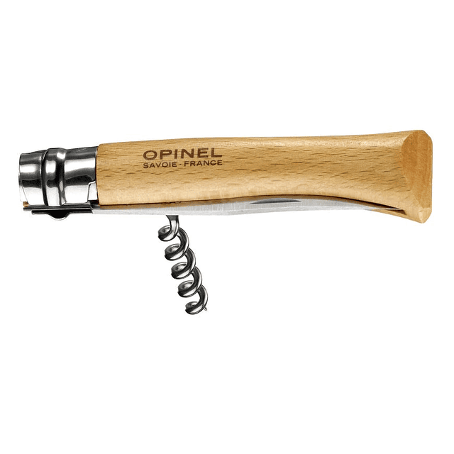 Cortapluma  Opinel  Saca Corchos Acero Inoxidable