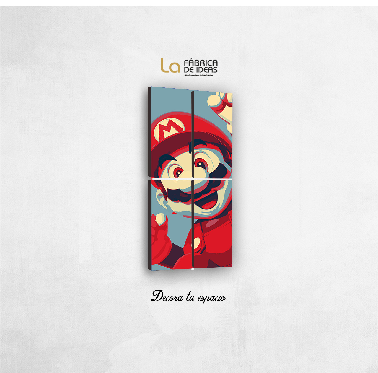 Cuadro Super Mario Bros Tamaño 100 de alto x 50 de ancho