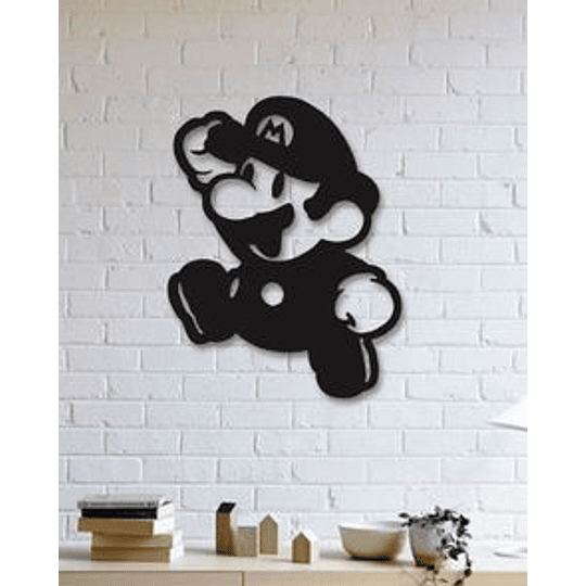 Cuadro de Super mario en alto relieve 2d en Madera mdf 2.5 pintado lacado