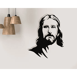 Jesucristo en alto relieve Material Mdf de 2.5 MM pintado y Lacado