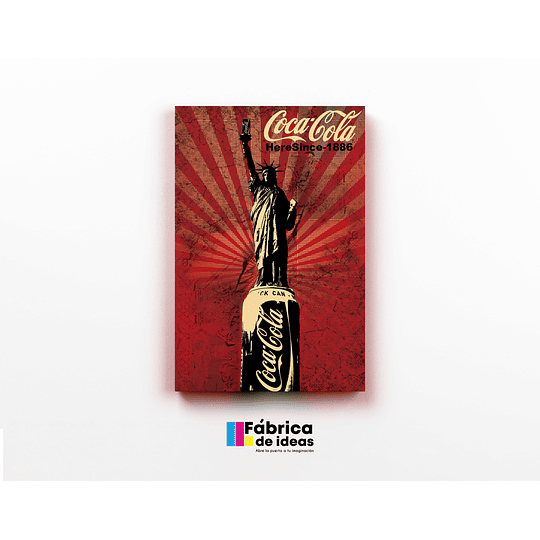 Cuadro Cocacola Vintage tamaño 60 x 40