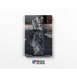 Cuadro Gato Tigre Tamaño 60 x 40 