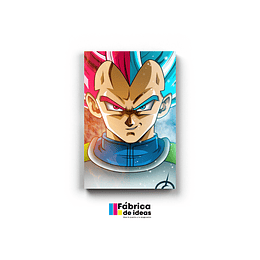 Cuadro vegeta Dragon Ball tamaño 110 x 59 