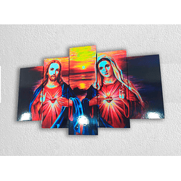 Cuadro Jesus Virgen Maria 