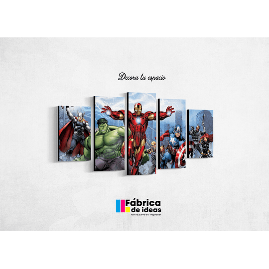 Avengers Comic cuadro 110 de ancho  x 59 de alto 