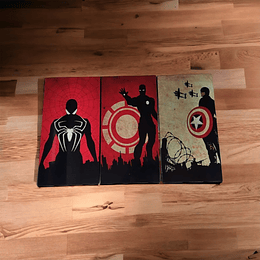 Cuadro Avengers  set de 3  