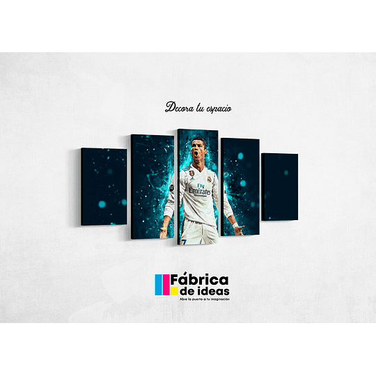 Cuadro Cristiano Ronaldo real madrid (Cr7) tamaño 1 metro 10 x 59 de alto
