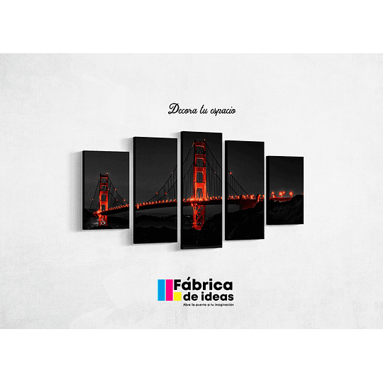 Puente de San Francisco tamaño 110 de ancho x 59 de alto 