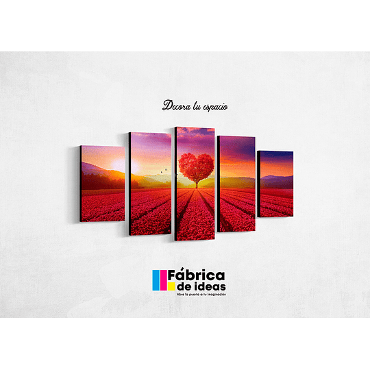 Cuadro arbol de corazon tamaño 110 de ancho x 59 de alto envio gratis 