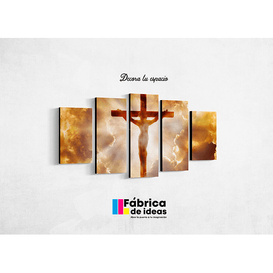 Cuadro Jesucristo cruz Tamaño 110 x 59