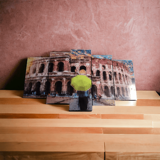 Cuadro Coliseo Romano Tamaño 110  de ancho x 70 de alto
