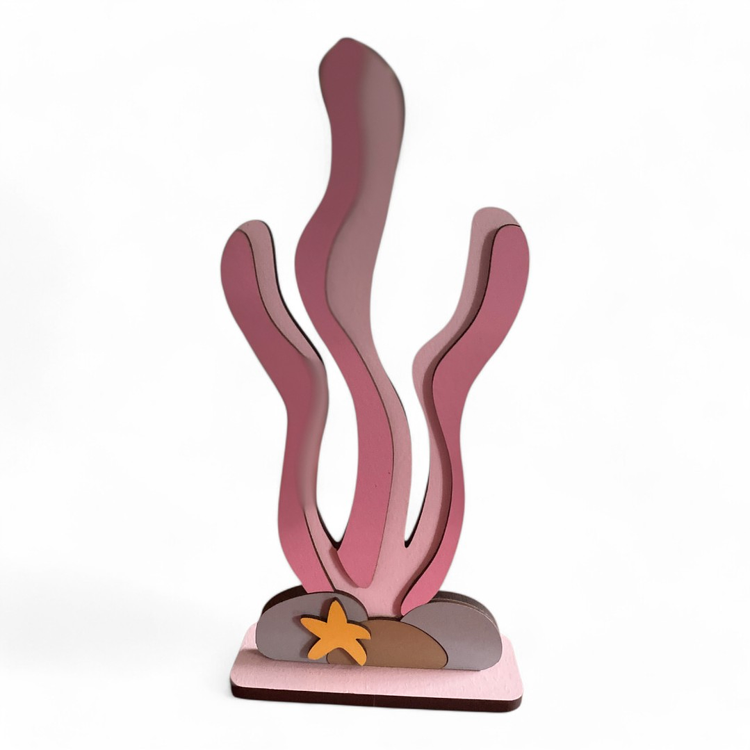 Display MDF  alga rosada 1