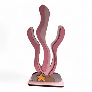 Display MDF  alga rosada