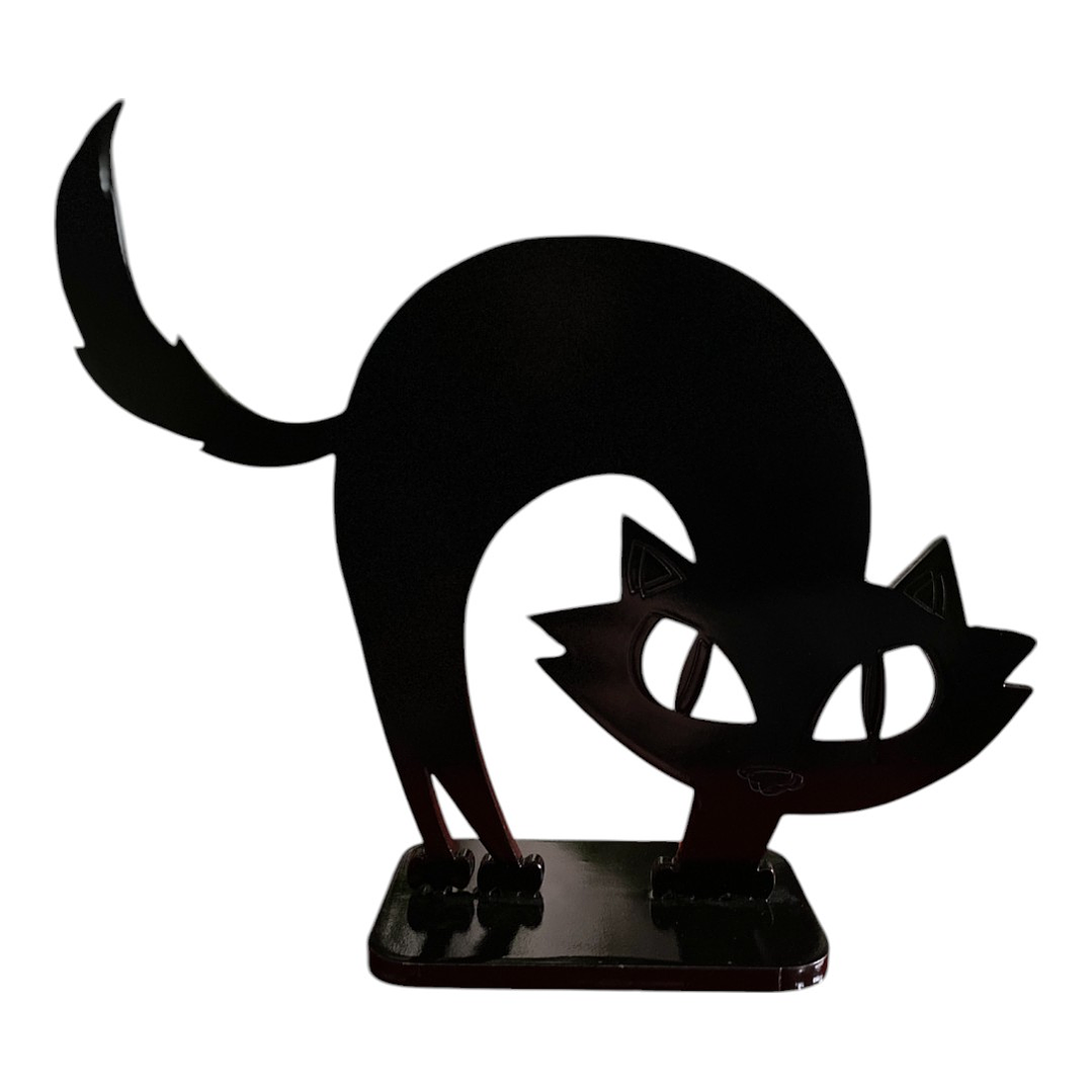 Display MDF  gato negro 1