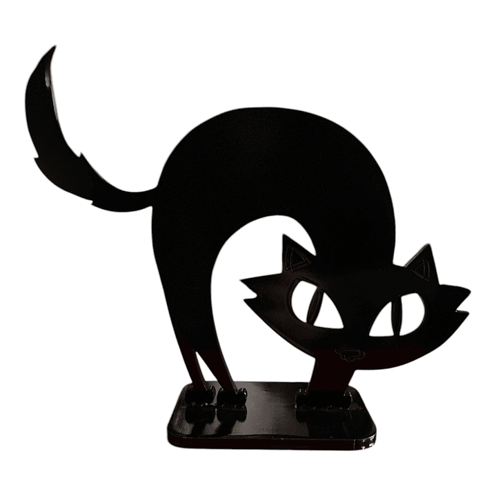 Display MDF  gato negro 1