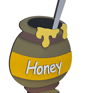 Display MDF  tarro de miel 