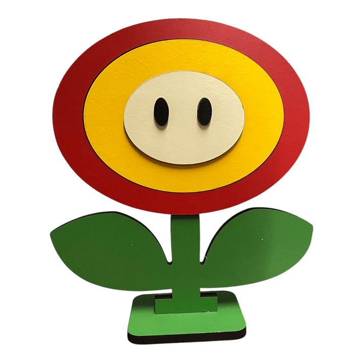 Display MDF  flor de fuego 1