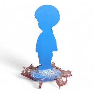 Display MDF silueta niño