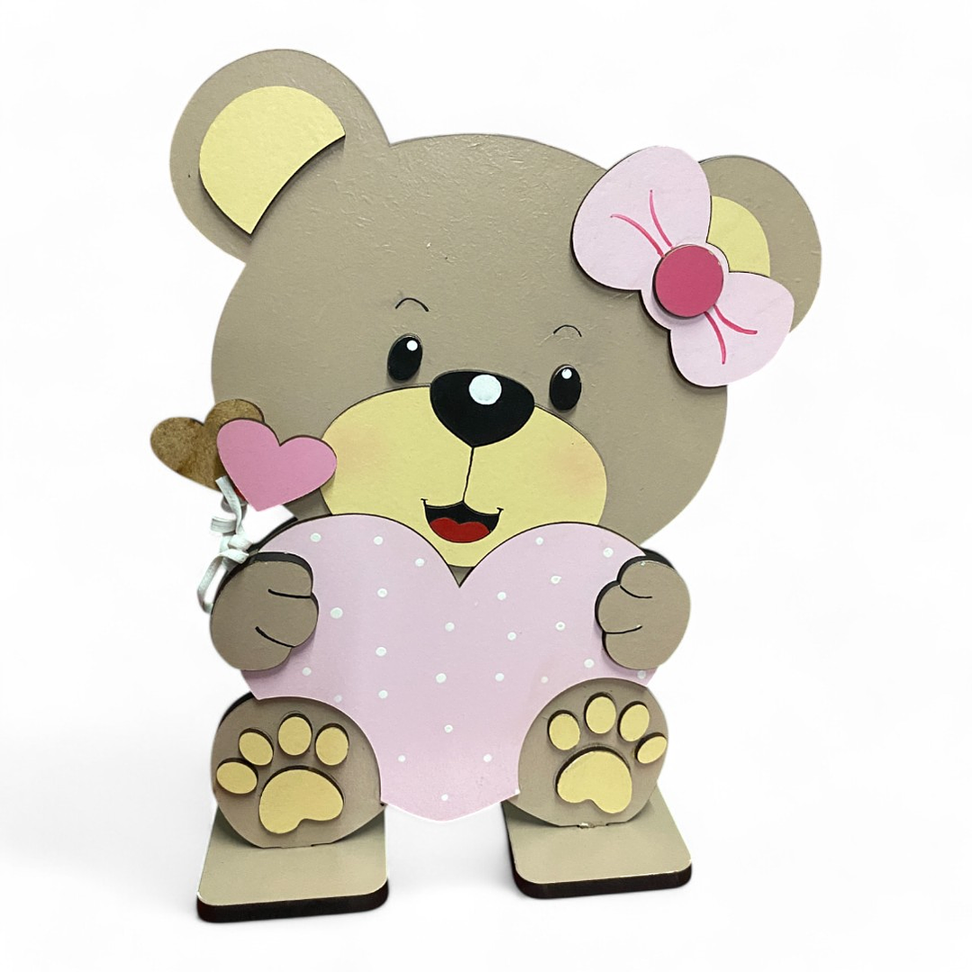 Display MDF  osita corazón 1