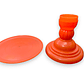 alzador /porta torta naranjo  - Miniatura 2