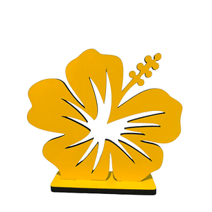 Flor hibisco amarilla 