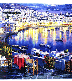 Puzzle Trefl 1500 Pcs - Mykonos at Sunset