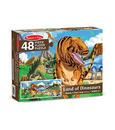Puzzle de Piso Tierra de los Dinosaurios 48 Piezas