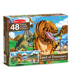 Puzzle de Piso Tierra de los Dinosaurios 48 Piezas
