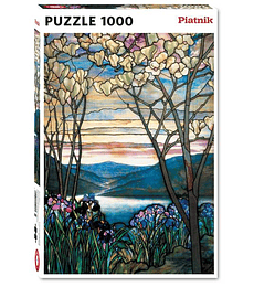 Puzzle 1000 Pcs - Tiffany Magnolias and Irises Piatnik